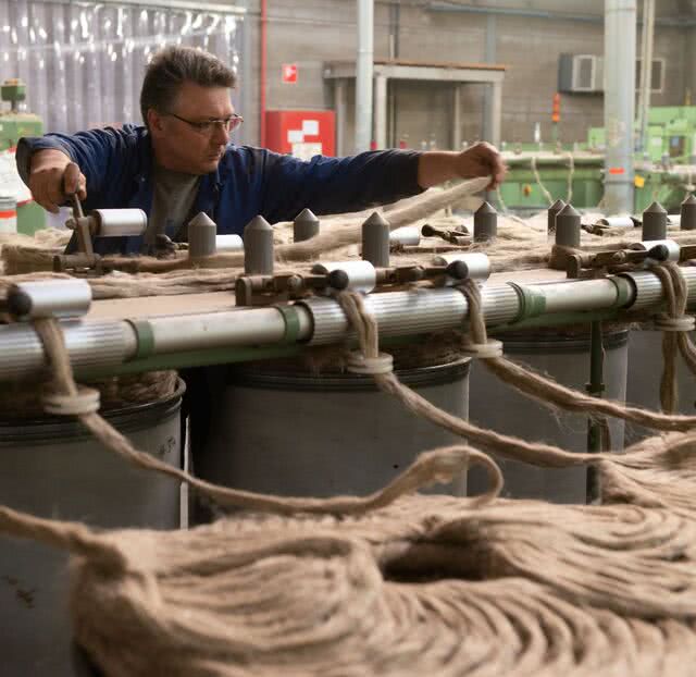 machine à filer le lin