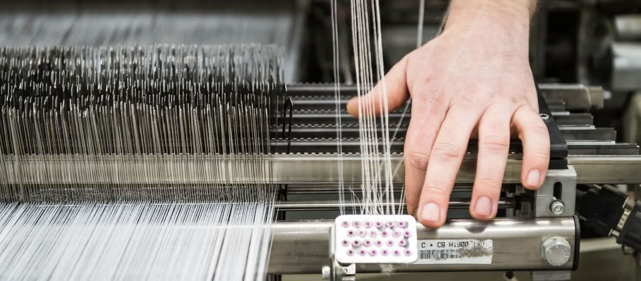 machine à tisser les fils de lin